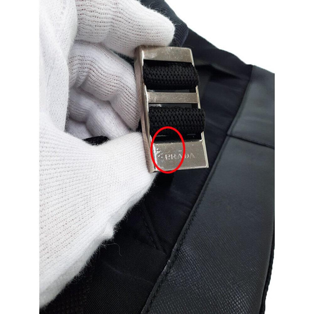 PRADA Two Pocket Tessuto Backpack Rucksack Daybag Black - Picture 6 of 9